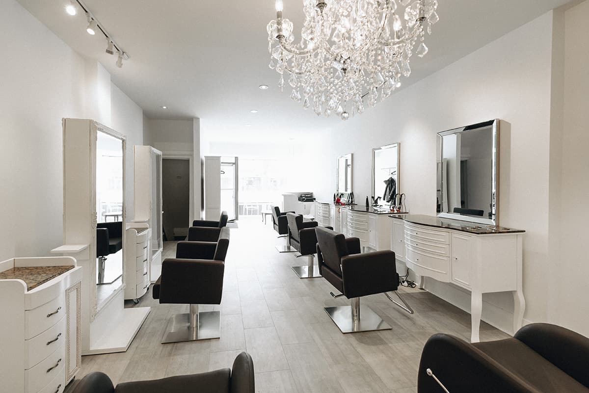 Shampoo Inc hair salon interior at 965 Coxwell in East York